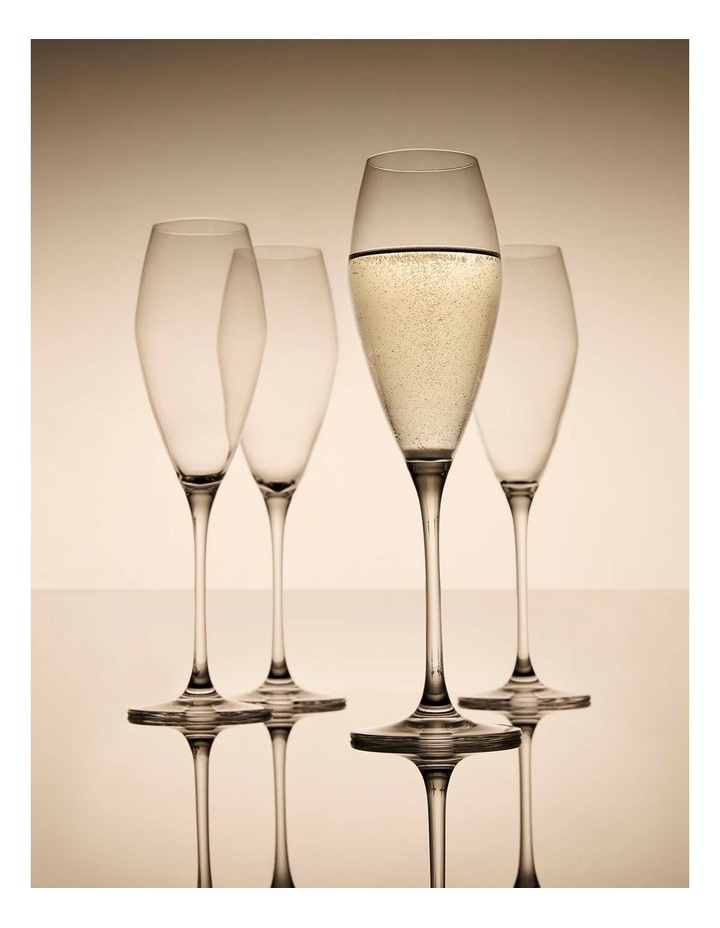 salt&pepper Salut 4 Piece Prosecco Glass Set 270mL in Clear image 2