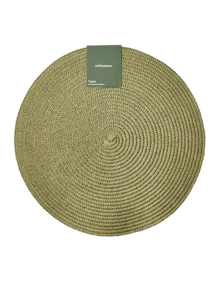 salt&pepper Taylor Square Placemat 38cm Set of 2 in Sea Green image 1
