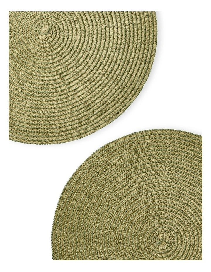 salt&pepper Taylor Square Placemat 38cm Set of 2 in Sea Green image 3