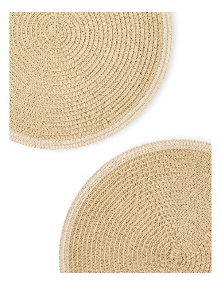 salt&pepper Taylor Square Placemat 38cm Set of 2 in Natural image 3