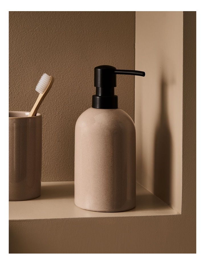 salt&pepper Tide Pump Soap Dispenser 18cm in Mushroom image 2