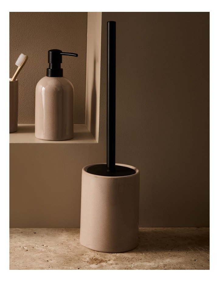 salt&pepper Tide Toilet Brush Holder in Mushroom image 2