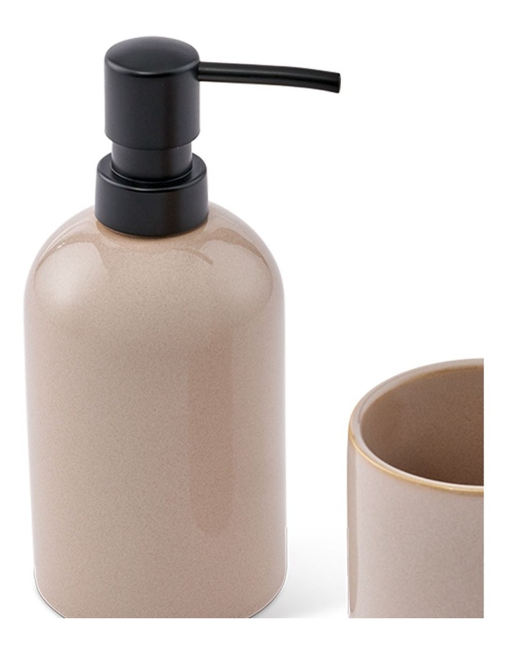 salt&pepper Tide Soap Dispenser & Tumbler Set in Mushroom image 5