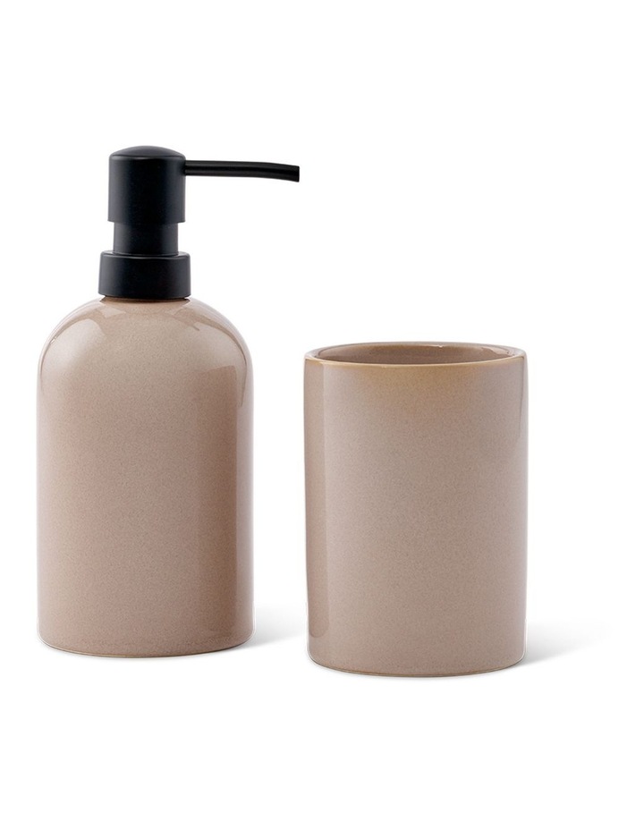 salt&pepper Tide 3 Piece Bathroom Set in Mushroom image 3