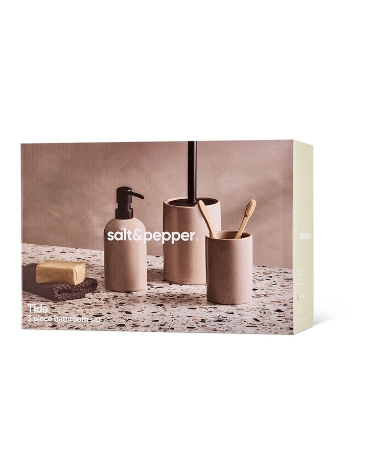 salt&pepper Tide 3 Piece Bathroom Set in Mushroom image 7