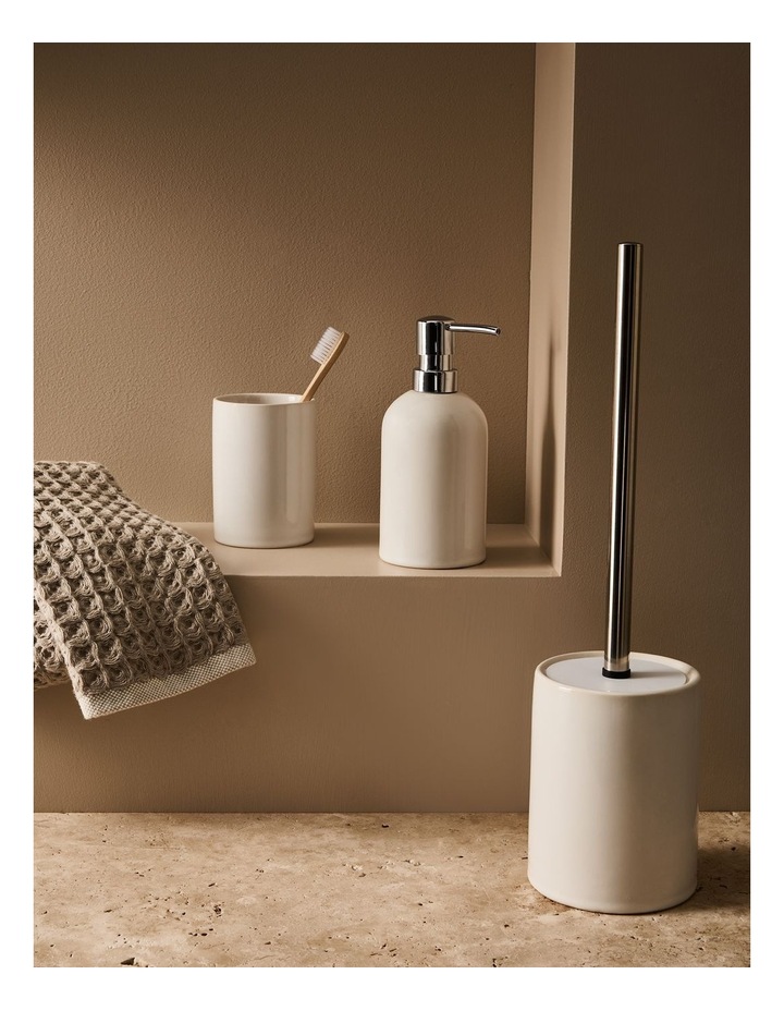 salt&pepper Tide Pump Soap Dispenser 18cm in White image 4