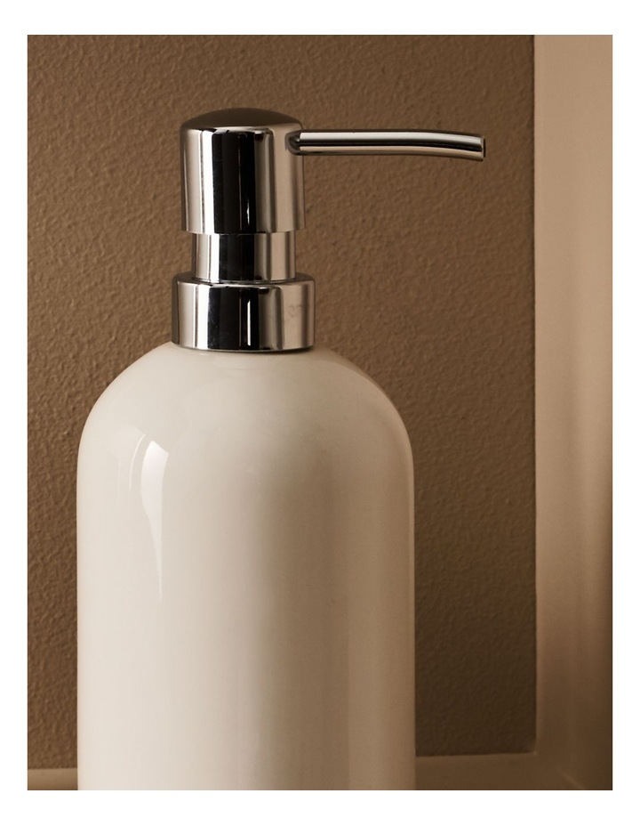 salt&pepper Tide Pump Soap Dispenser 18cm in White image 6