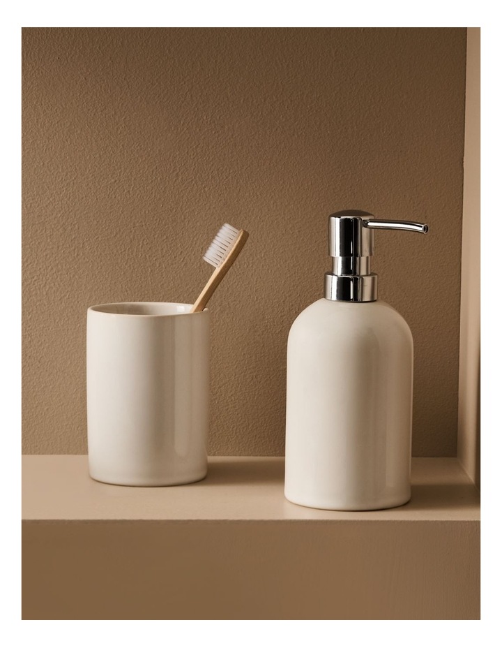 salt&pepper Tide Bathroom Tumbler 10 x 8cm in White image 4