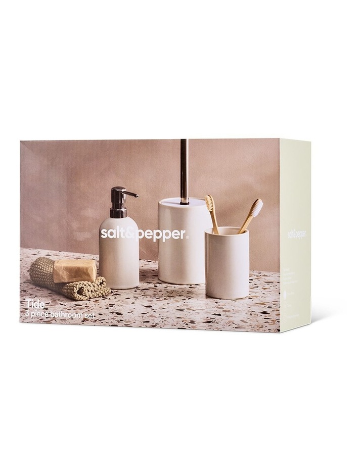 salt&pepper Tide 3 Piece Bathroom Set in White image 7