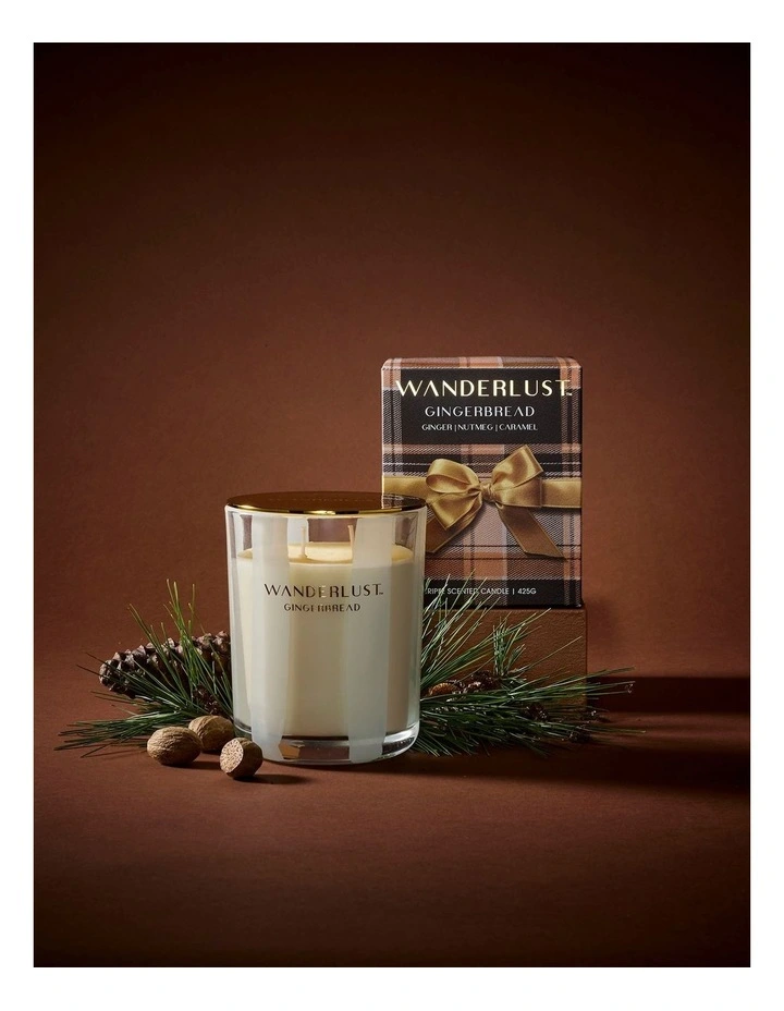 salt&pepper Wanderlust Gingerbread Candle with Lid 425g image 5