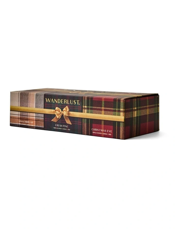 Wanderlust 3 Piece Christmas Candle Set 50g image 2