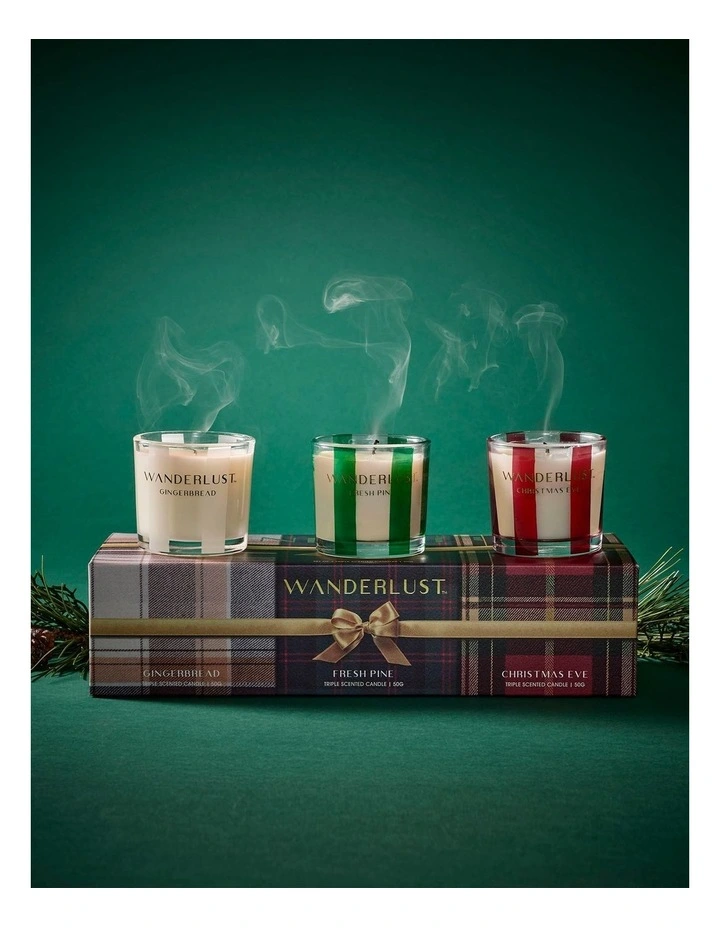 Wanderlust 3 Piece Christmas Candle Set 50g image 7