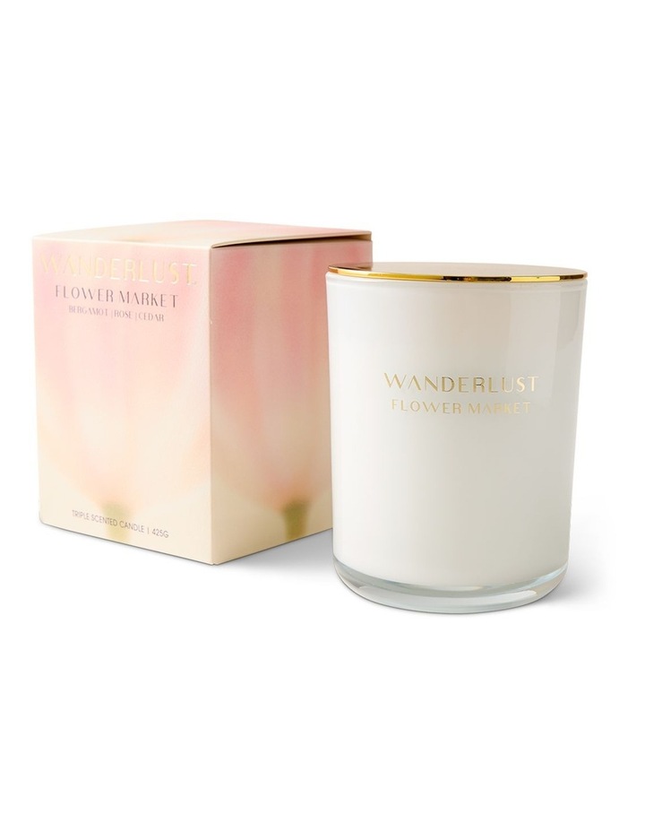 salt&pepper Wanderlust Flower Market Candle with Lid 425g image 1