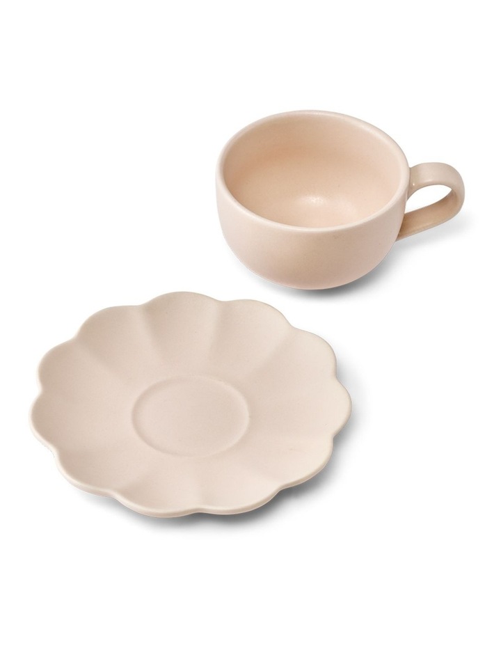 salt&pepper Leif 4 Piece Teacup & Saucer Set 240mL in Organza & Moss image 5