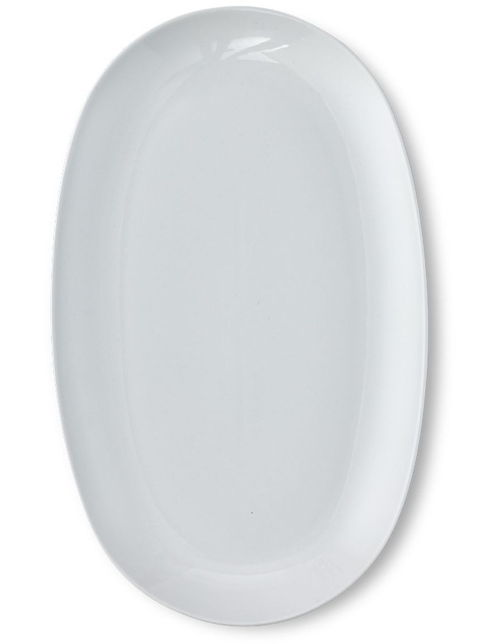 salt&pepper Coupe Oval Platter 38 x 23.5cm in White image 1