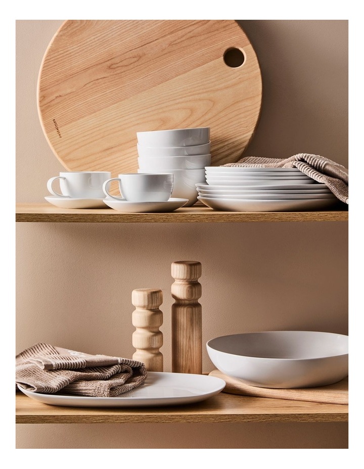 salt&pepper Coupe Oval Platter 38 x 23.5cm in White image 2