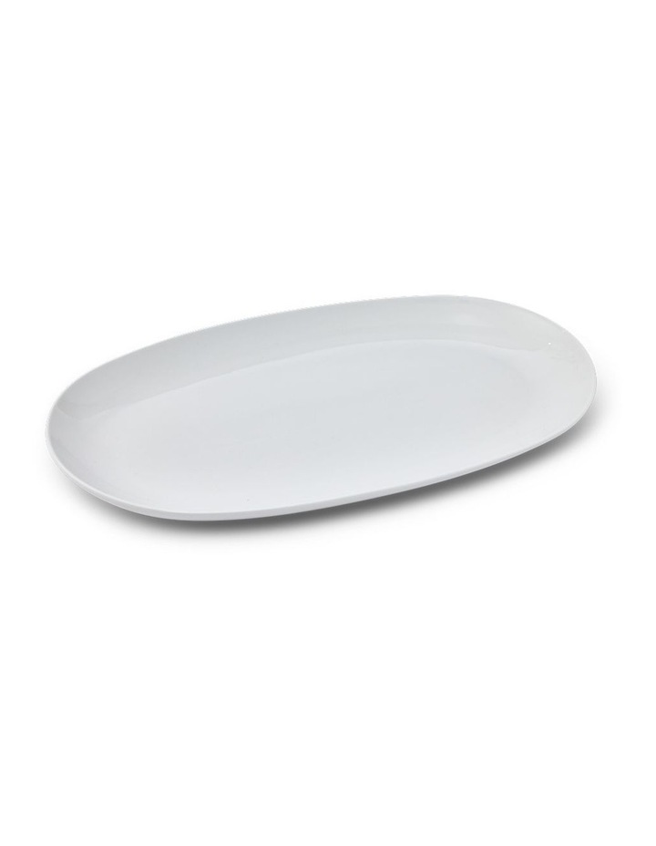 salt&pepper Coupe Oval Platter 38 x 23.5cm in White image 3