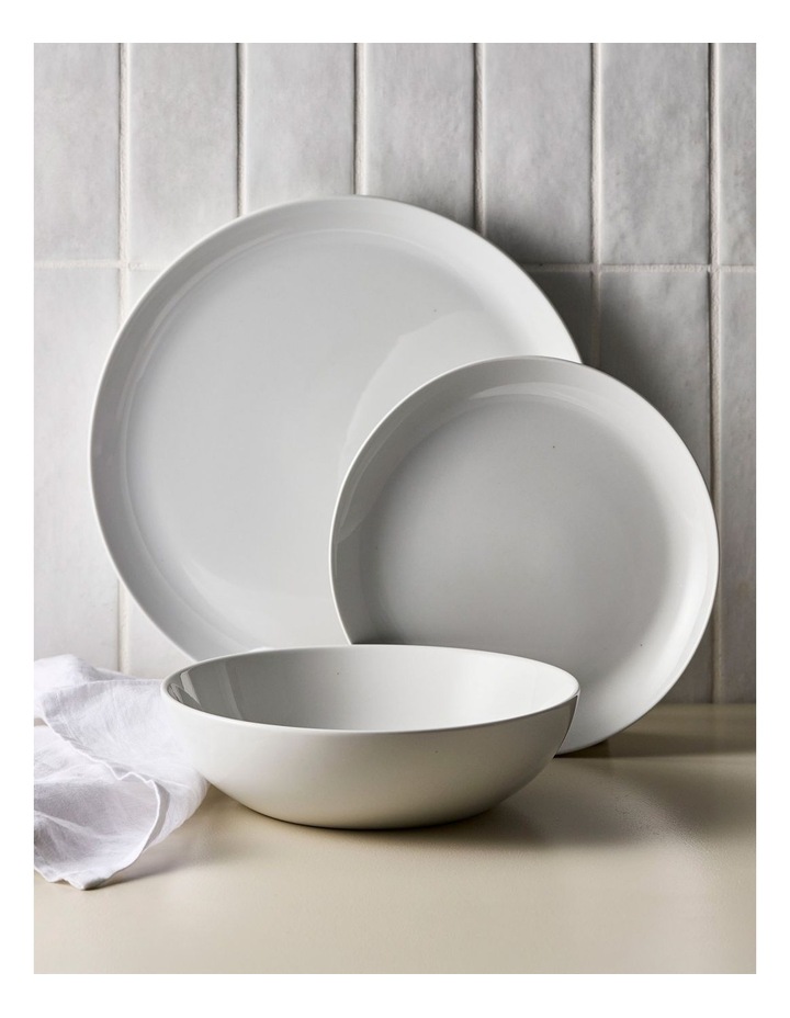 salt&pepper Coupe 12 Piece Dinner Set in White image 2
