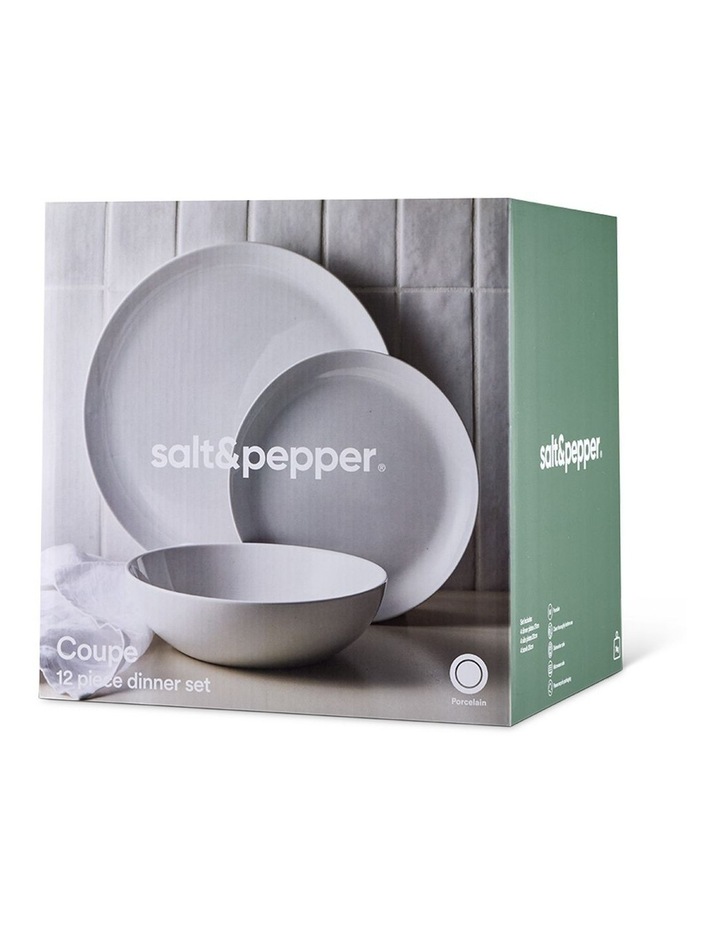 salt&pepper Coupe 12 Piece Dinner Set in White image 5
