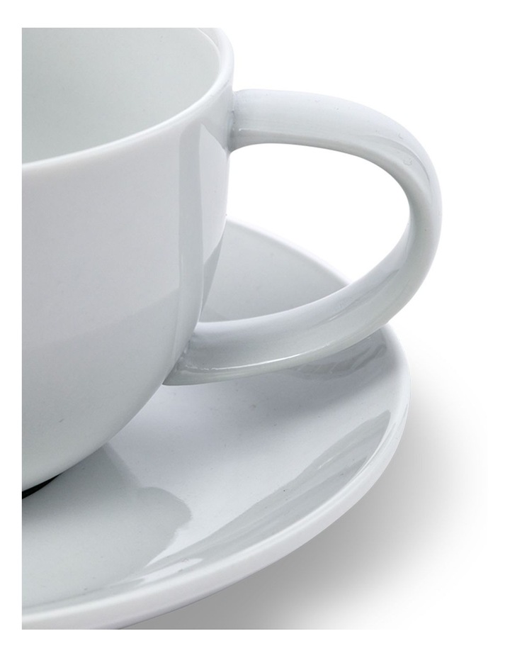 salt&pepper Coupe Teacup & Saucer 250mL in White image 4
