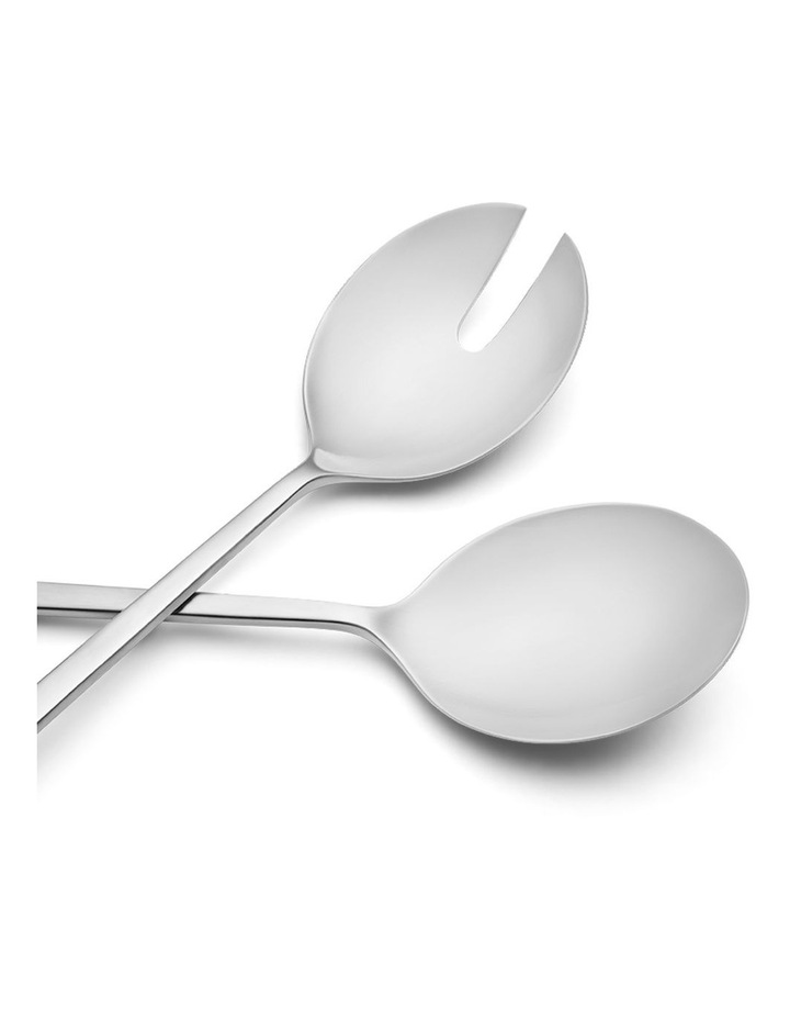 salt&pepper Kai 2 Piece Salad Server Set in Silver Satin image 3