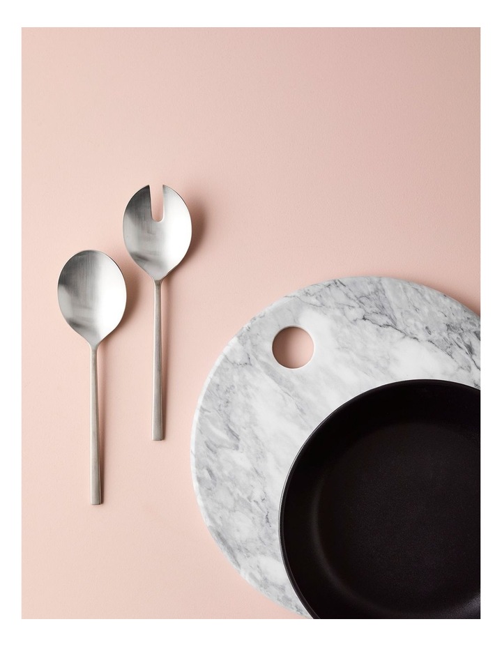 salt&pepper Kai 2 Piece Salad Server Set in Silver Satin image 7
