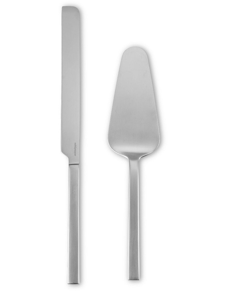 salt&pepper Kai 2 Piece Cake Server Set in Silver Satin image 6