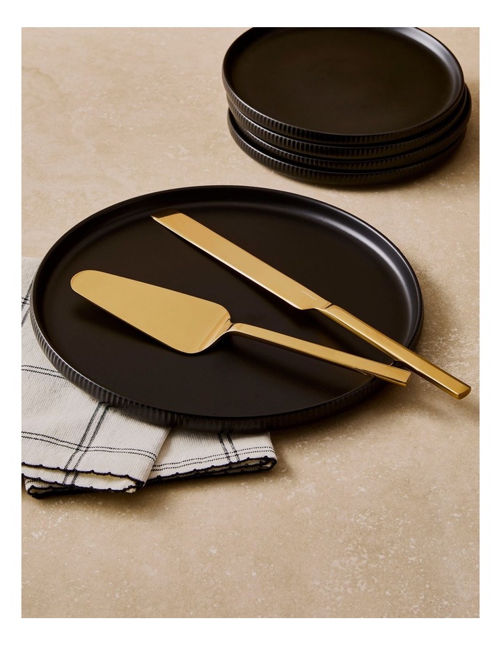 salt&pepper Kai 2 Piece Cake Server Set in Gold image 2