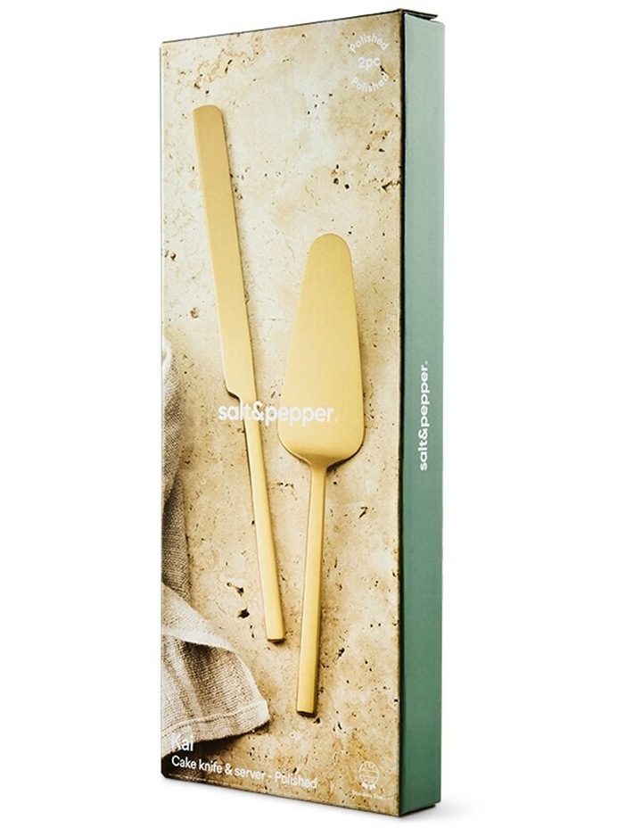 salt&pepper Kai 2 Piece Cake Server Set in Gold image 5