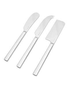salt&pepper Kai 3 Piece Cheese Knife Set in Silver Polish