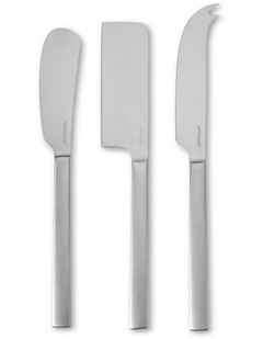 salt&pepper Kai 3 Piece Cheese Knife Set in Silver Satin
