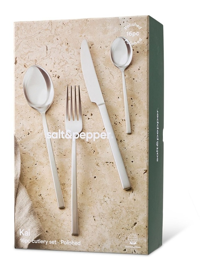 salt&pepper Kai 16 Piece Cutlery Set in Silver Polish image 5
