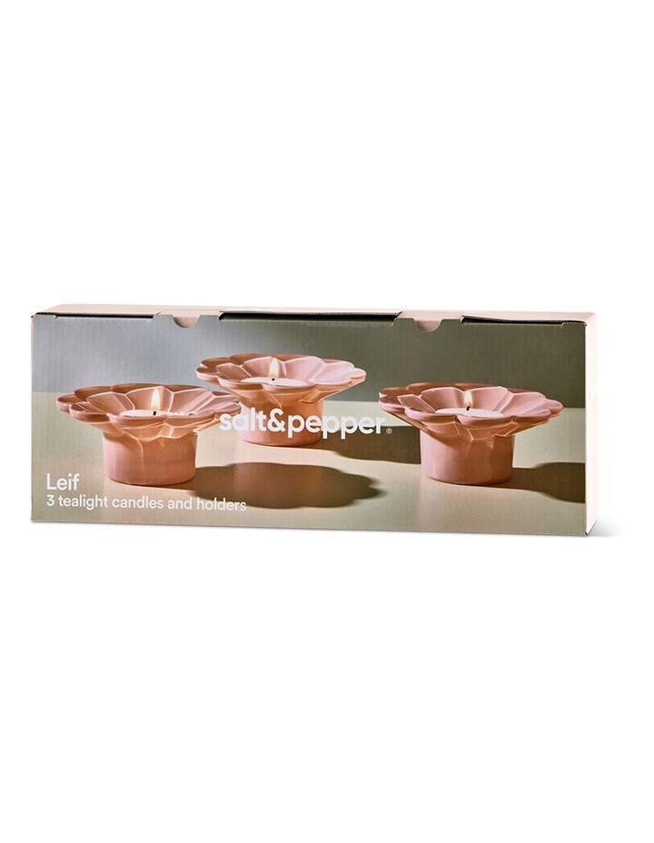 salt&pepper Leif 3 Piece Candle Set in Rose Dust image 6