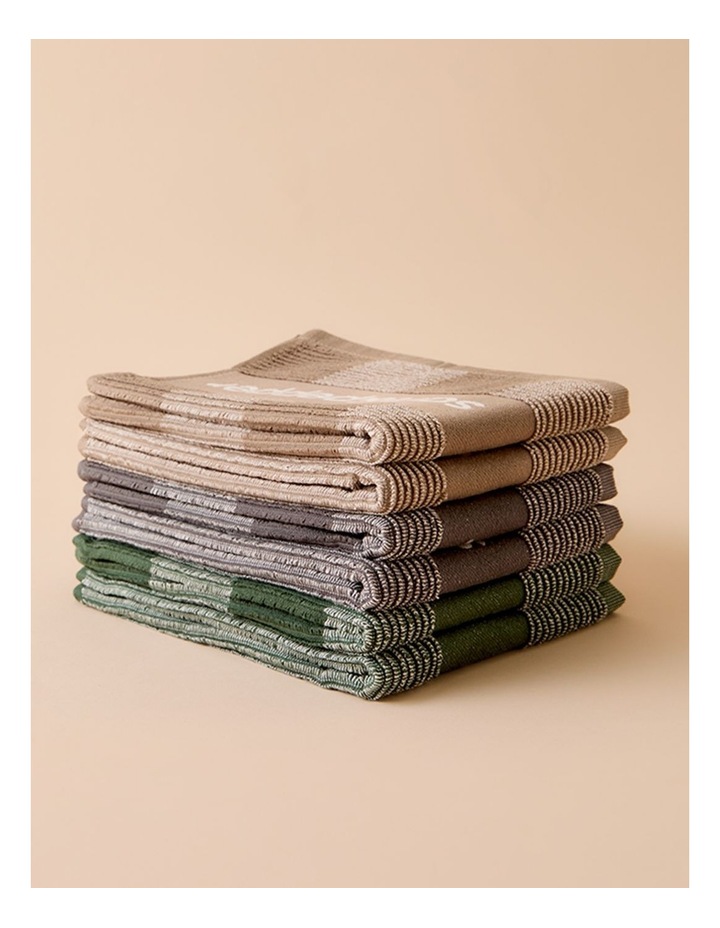 salt&pepper Logo 2 Piece Tea Towel Set in Charcoal image 2