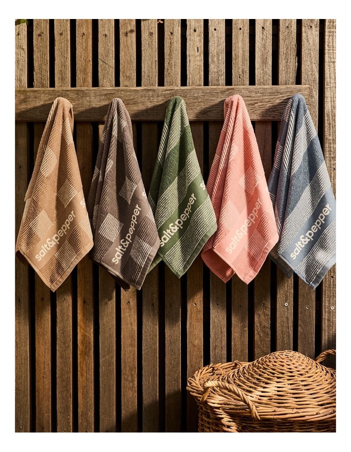 salt&pepper Logo 2 Piece Tea Towel Set in Charcoal image 6