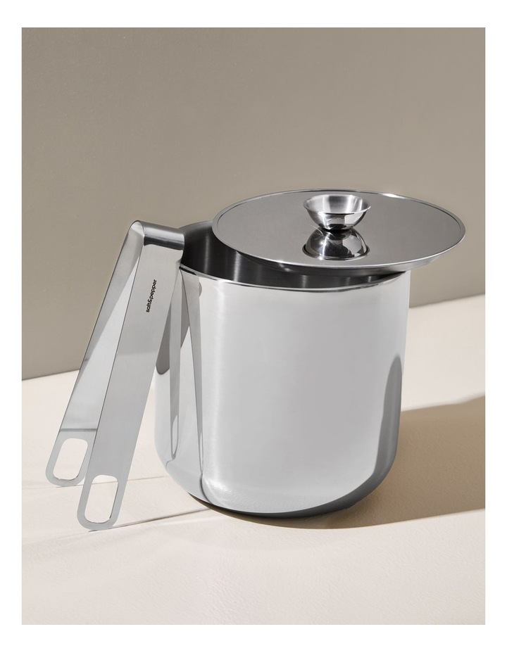 salt&pepper Lume Ice Bucket with Tongs image 2