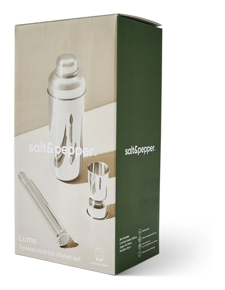 salt&pepper Lume 3 Piece Cocktail Shaker Set image 7