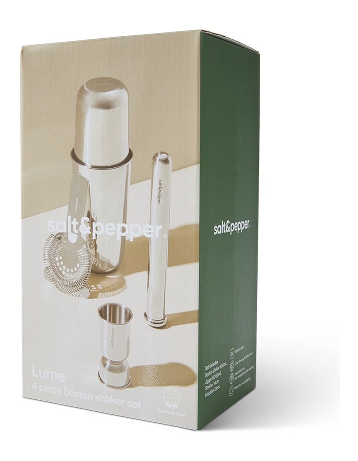 salt&pepper Lume 4 Piece Boston Cocktail Shaker Set image 7