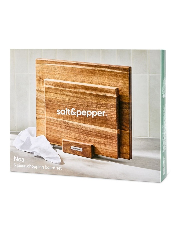 salt&pepper Noa 3 Piece Chopping Board Set with Stand image 7