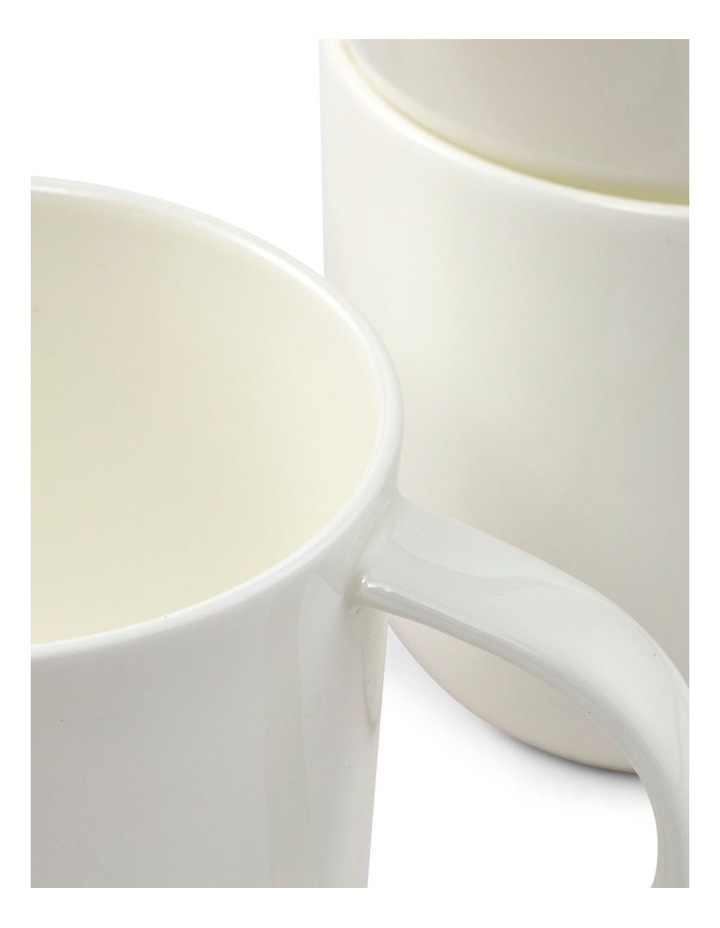 salt&pepper Remy 4 Piece Mug Set 400mL in White image 4