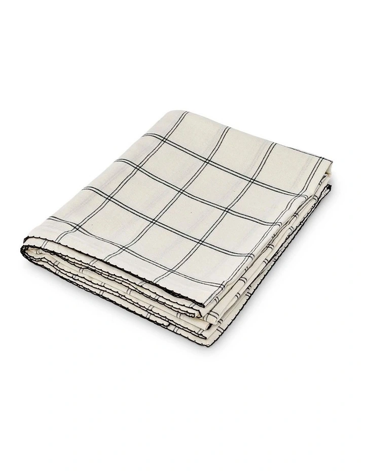 salt&pepper Taylor Tablecloth 150 x 230cm in Black & White image 1