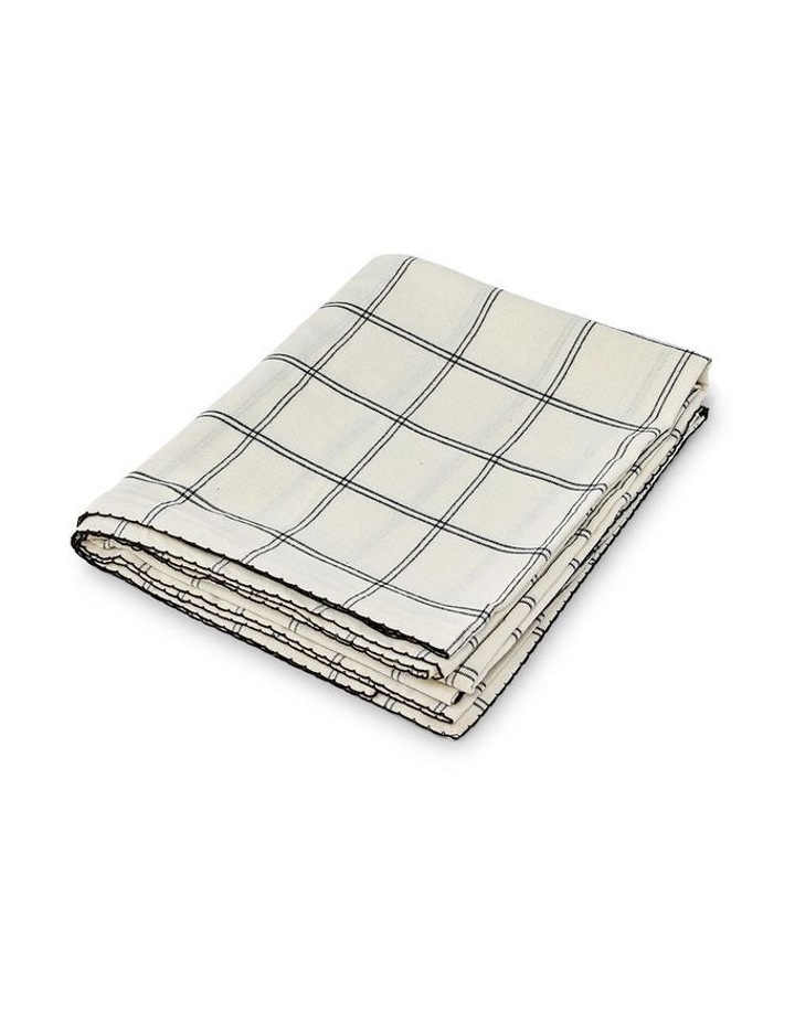 salt&pepper Taylor Tablecloth 150 x 230cm in Black & White image 2
