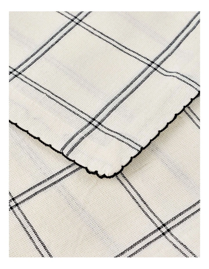 salt&pepper Taylor Tablecloth 150 x 230cm in Black & White image 3