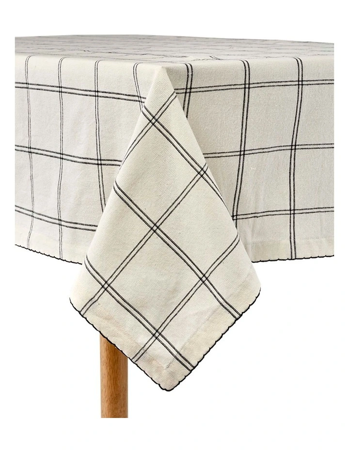salt&pepper Taylor Tablecloth 150 x 230cm in Black & White image 4