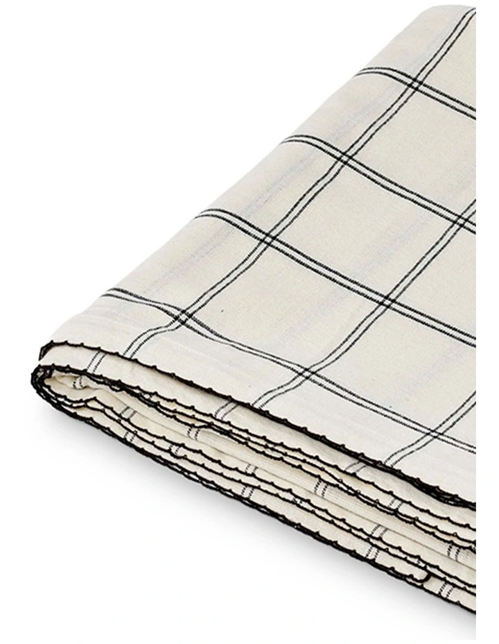salt&pepper Taylor Tablecloth 150 x 230cm in Black & White image 5