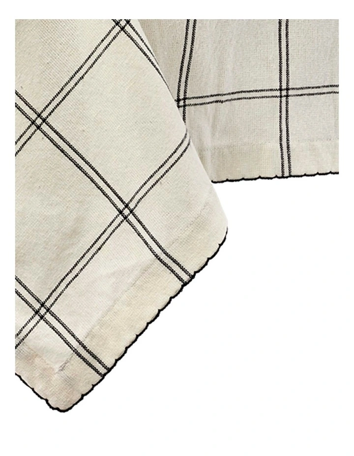 salt&pepper Taylor Tablecloth 150 x 230cm in Black & White image 6
