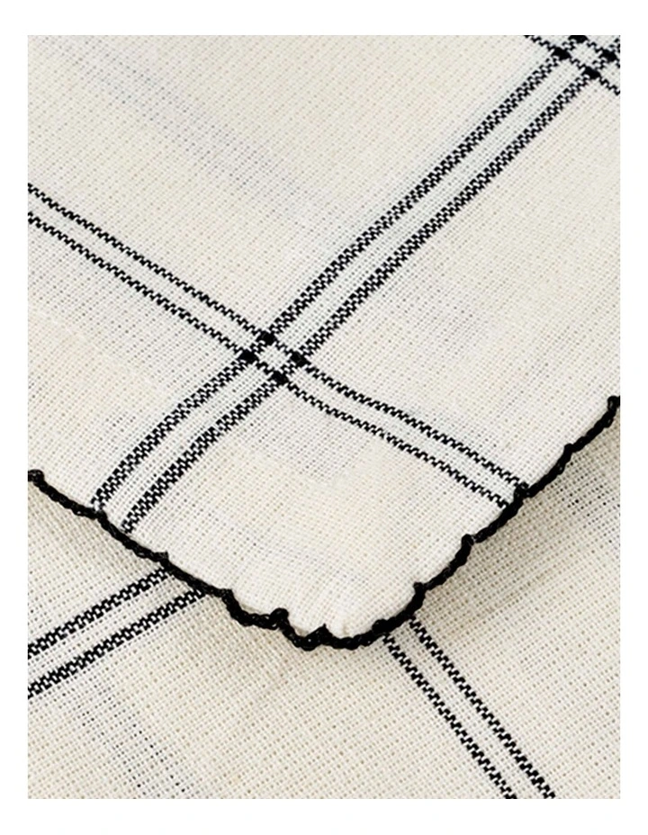 salt&pepper Taylor Tablecloth 150 x 230cm in Black & White image 7