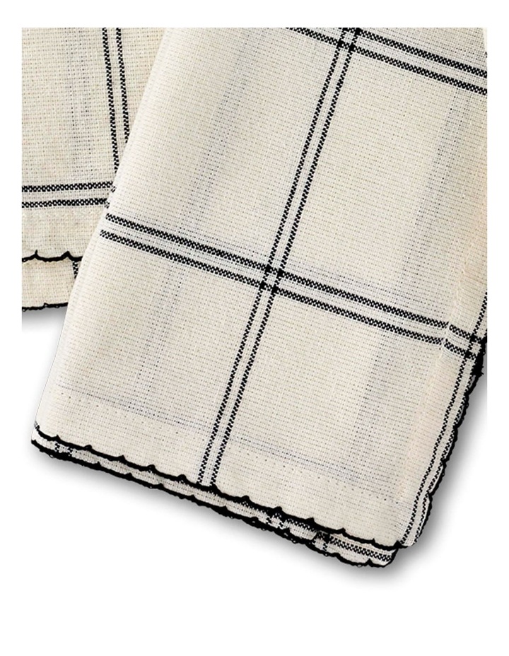 salt&pepper Taylor 4 Piece Napkin Set 45 x 45cm in Black & White image 4