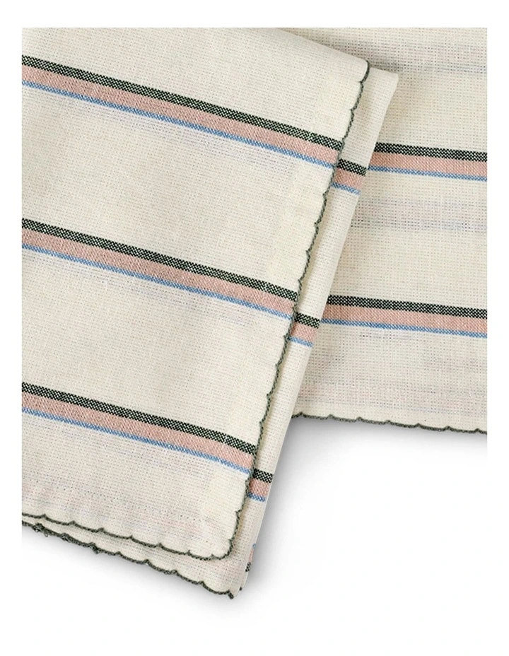 salt&pepper Taylor 4 Piece Napkin Set 45x45cm in Multi Stripe image 3
