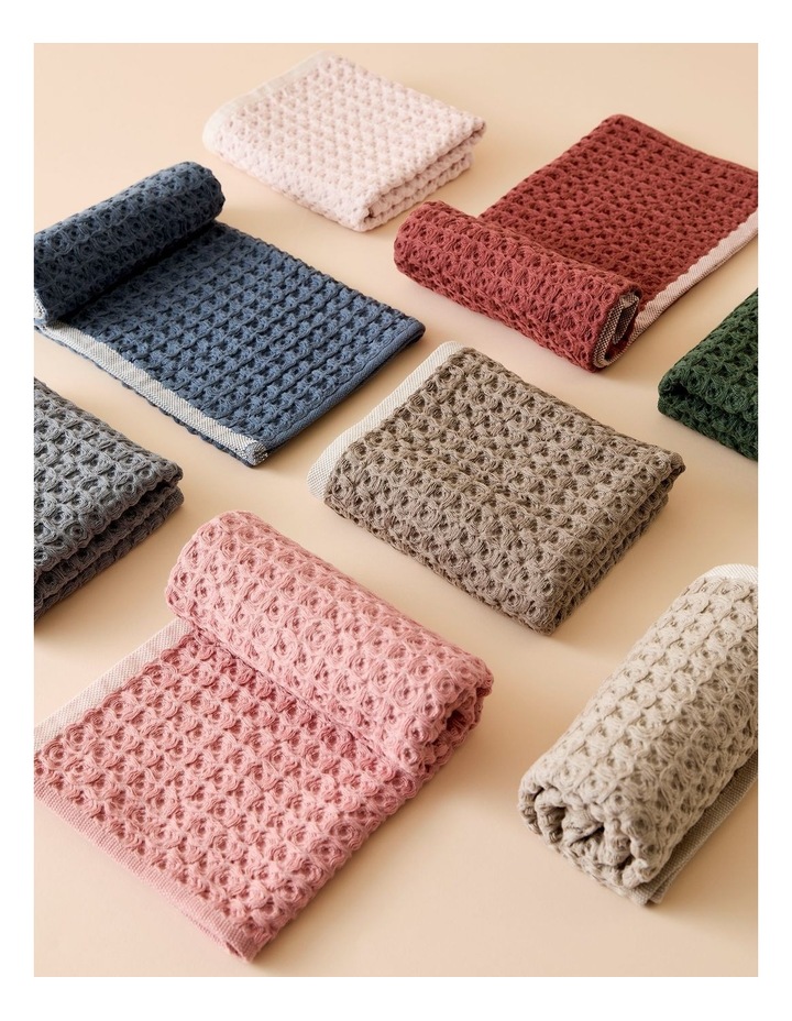 salt&pepper 2 Piece Waffle Tea Towel Set in Rose Dust image 2